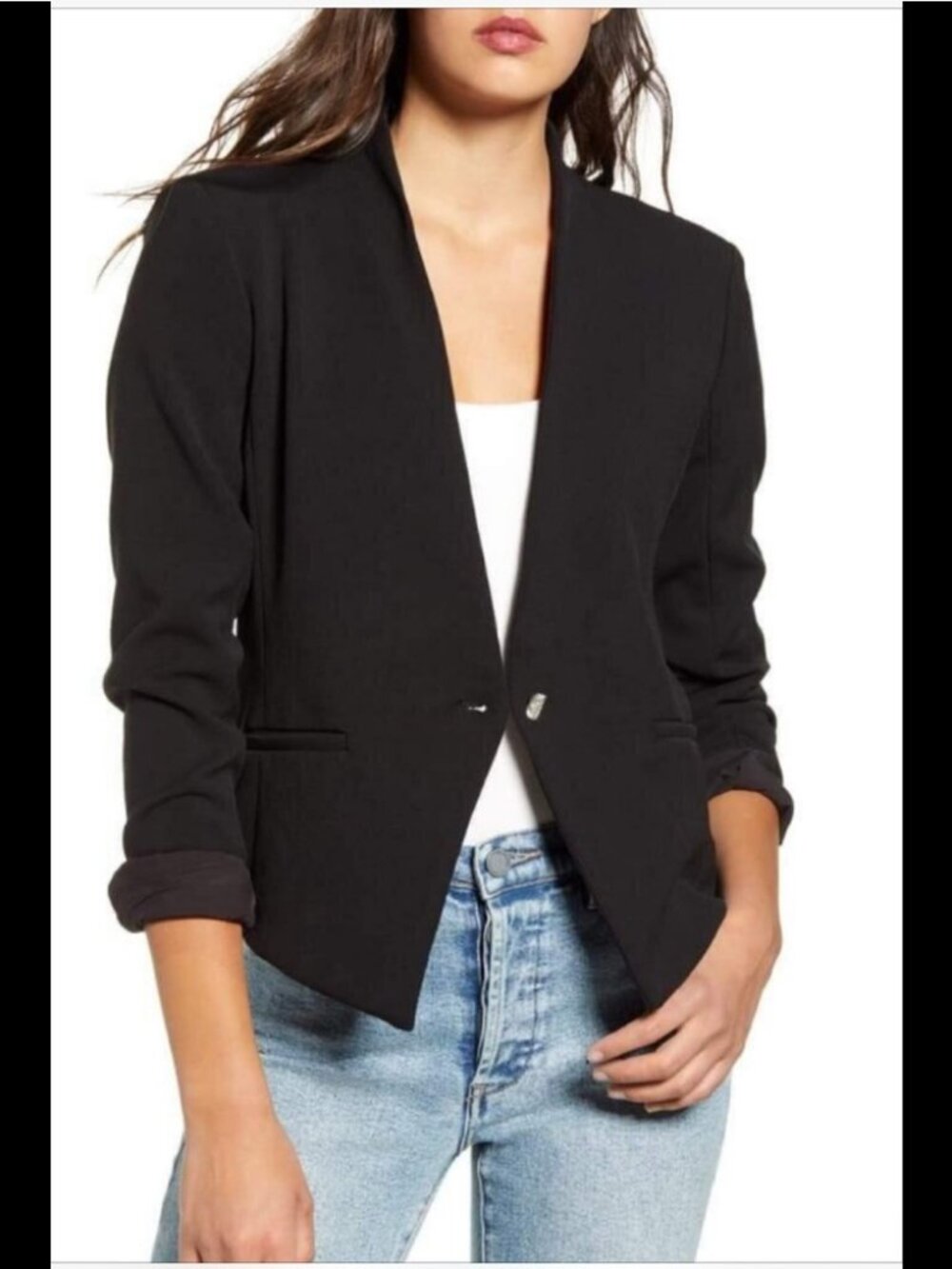 Blank NYC Day N Night Fitted Blazer Jacket Women's Size Medium